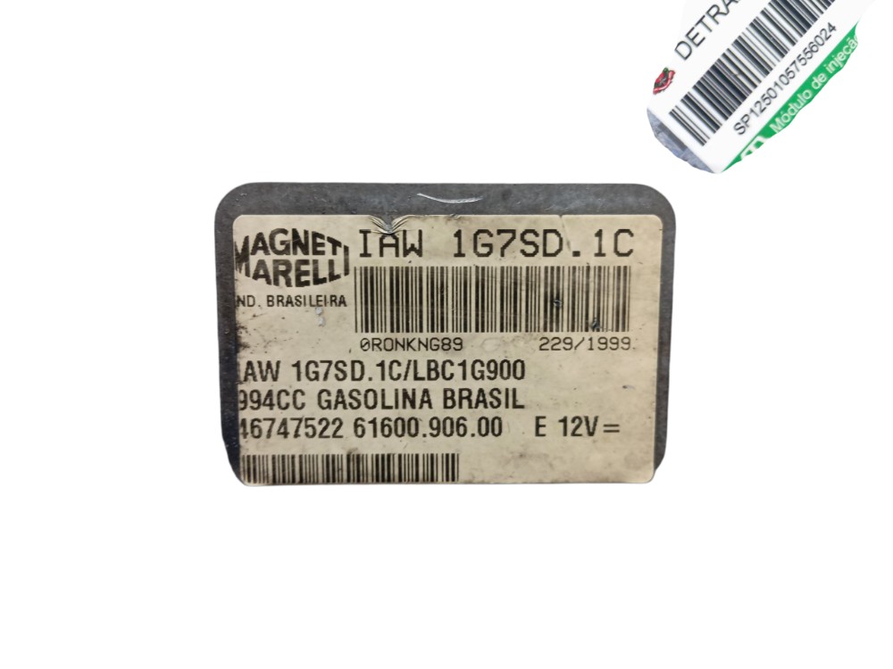 Módulo Injeção 1.0 8v Fiat Palio Siena 1997 A 1999 7