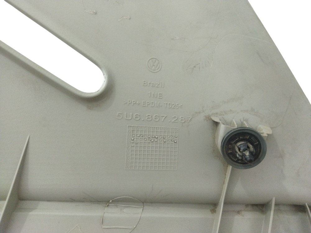Suporte Bagagito Esquerdo Tampao Vw Gol G5 Cinza 2