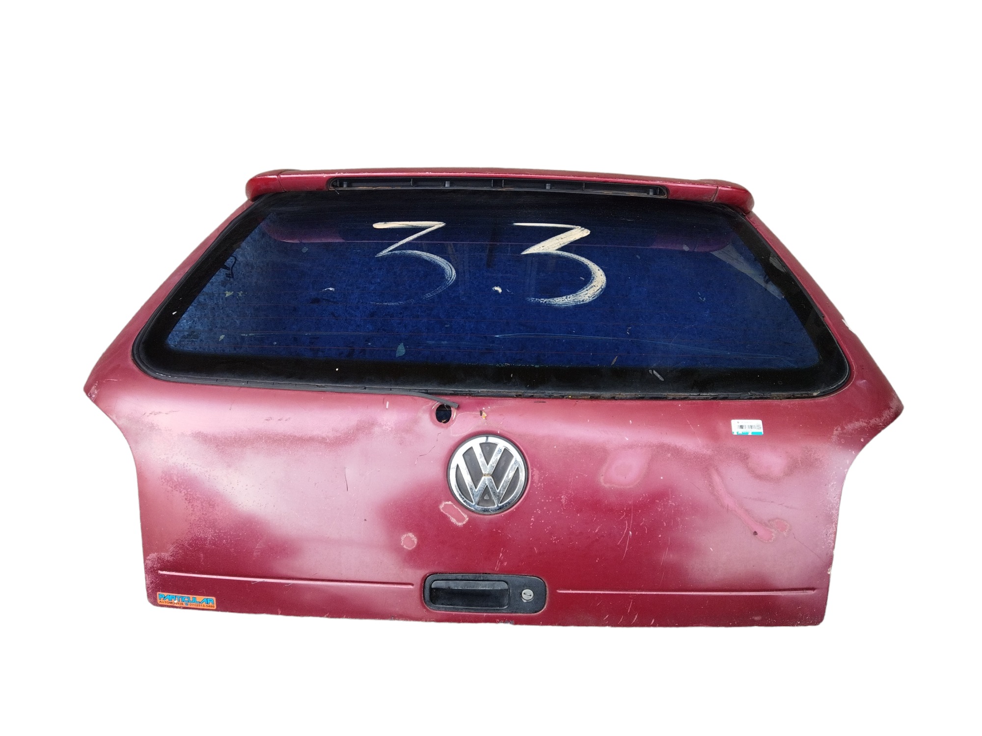 Tampa Traseira Vw Gol G3 Com Detalhes E S/vidro Vermelho 1