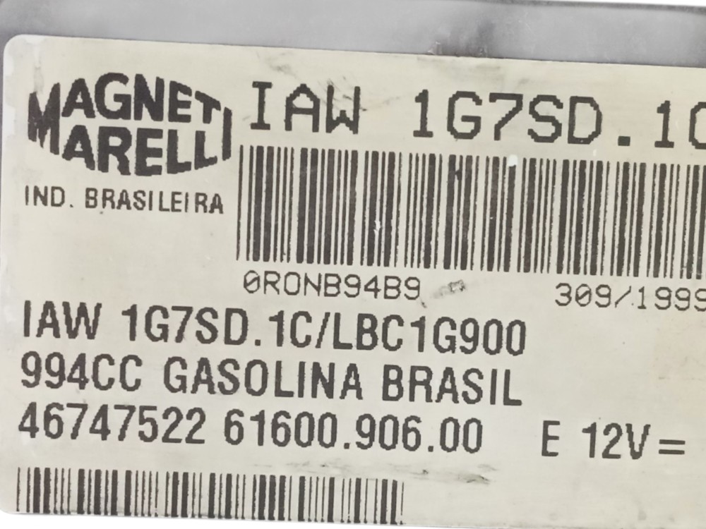 Módulo Injeção 1.0 8v Fiat Palio Siena 1997 A 1999 7