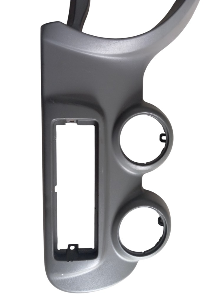 Moldura Painel Instrumento Central Fiat Uno Vivace 2014 Cinza 1