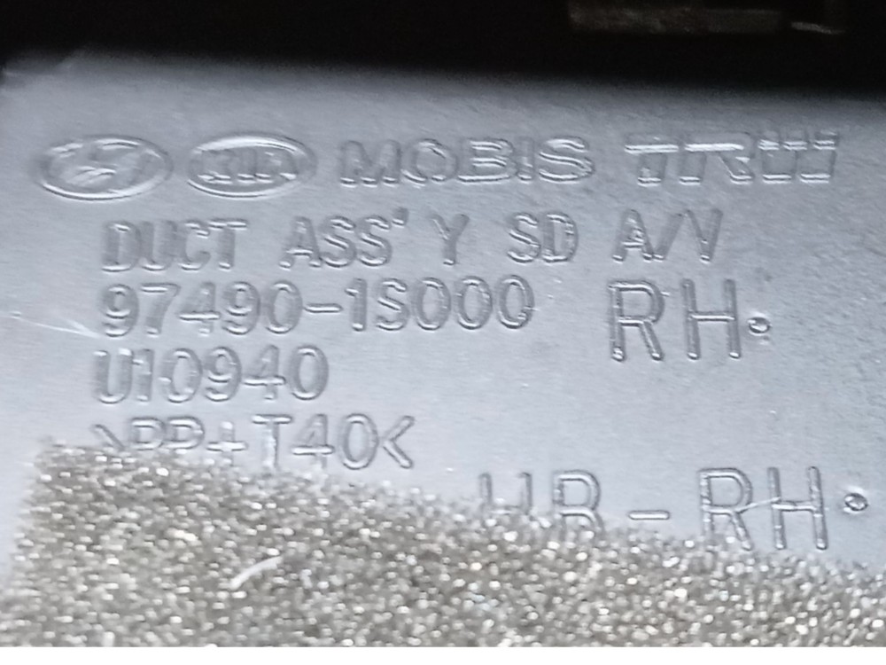 Difusor ar direito lado painel hyundai hb20 2012 a 2019 7