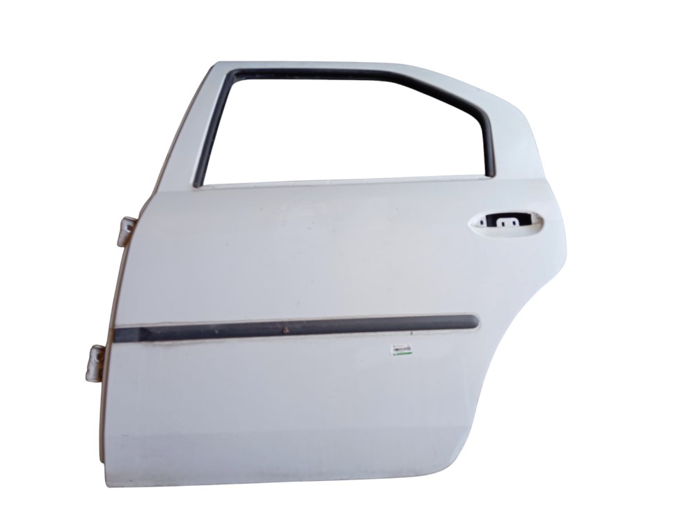 Porta Traseira Esquerda Renault Logan 2009 Traseira Esquerdo Branco 4