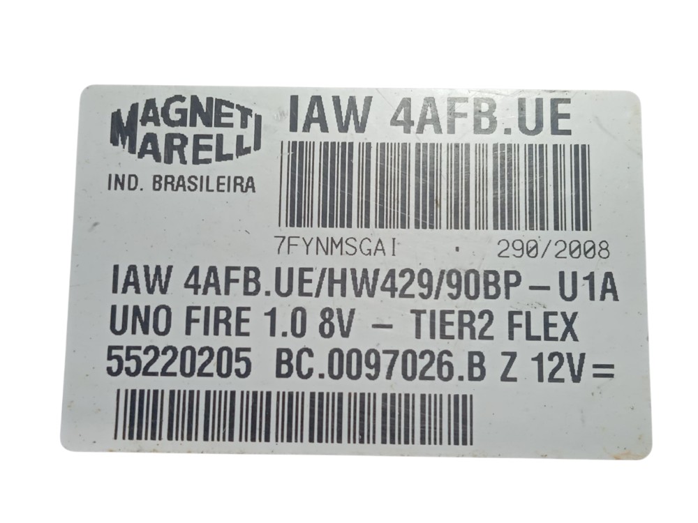 Módulo Injeção 1.0 Flex Fire 8v E Fiat Mille Uno 2005 A 2005 7