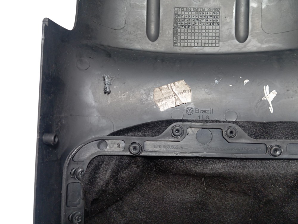 Moldura Superior Coluna Acabamento Direção Fo Vw Preto 4