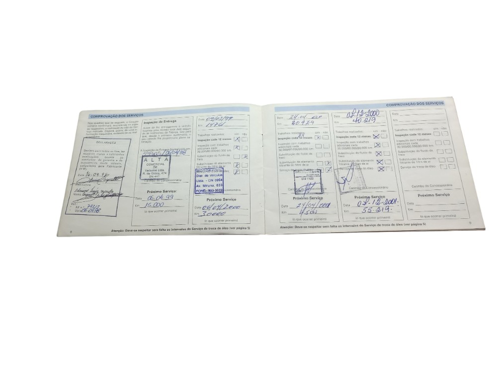 Kit Manual Do Proprietário Vw Gol Mi 1998 3