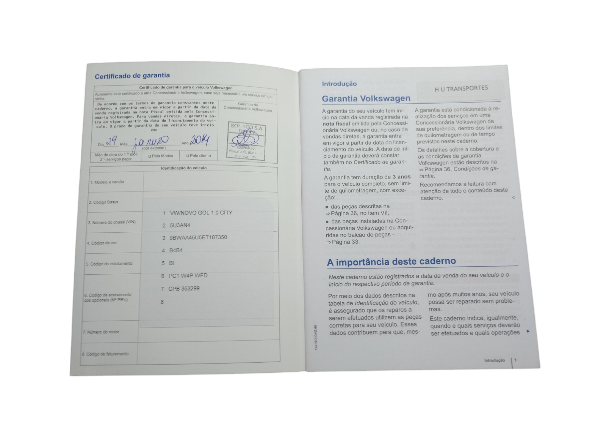 Manual Proprietário Volkswagen Gol 2013 4