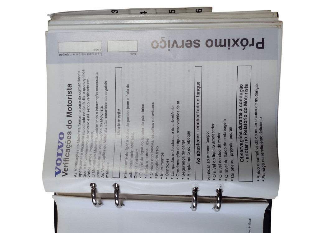 Manual Do Proprietário Volvo Fh Nh 2000 8