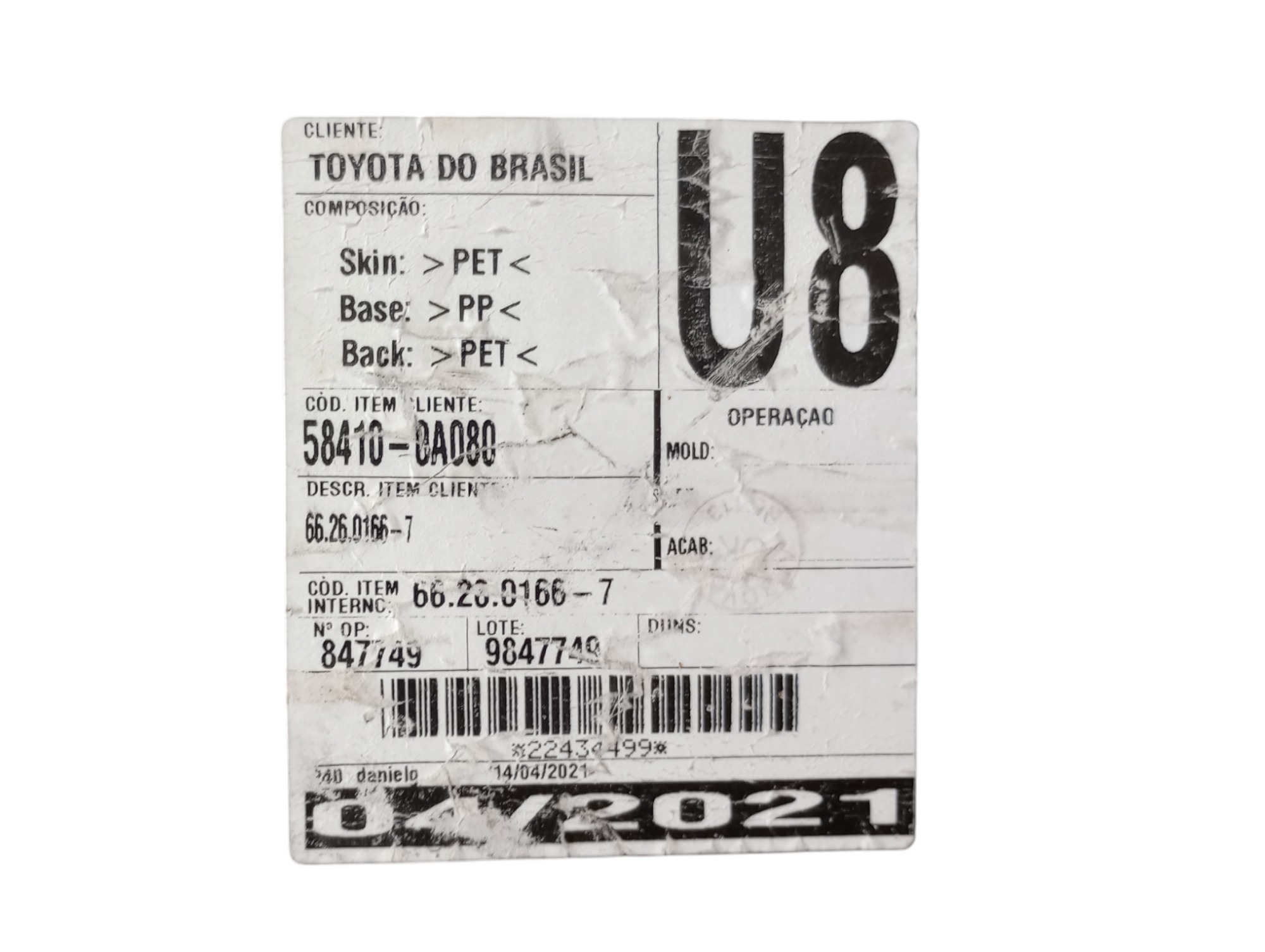 Tampão Assoalho Porta Malas Corolla Cross 2021 6