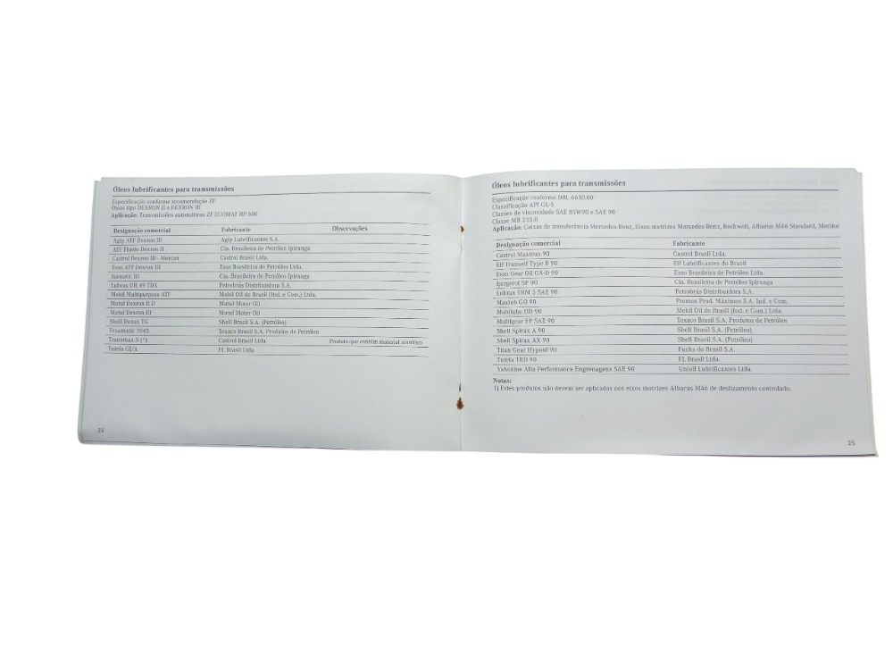 Kit Manual Do Proprietário Mercedes Benz L1620 2001 6