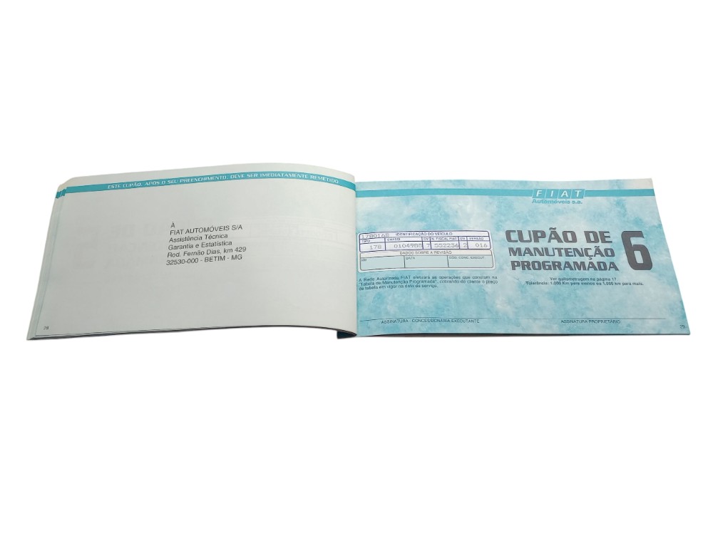 Manual Do Proprietário Fiat Palio 1996 5