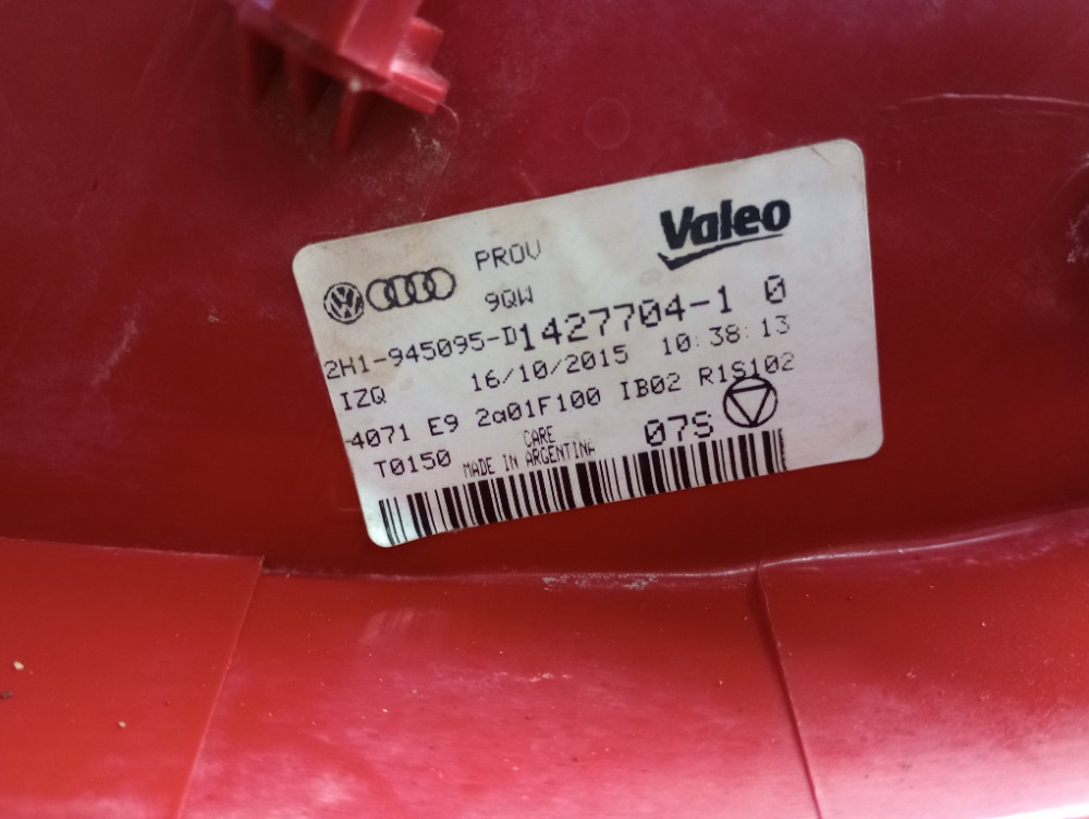 Lanterna T.e Vw Amarok 2015  Vermelho 6
