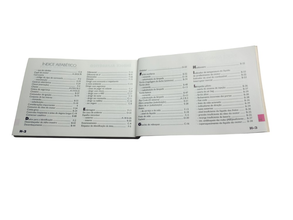 Manual Proprietário Fiat Palio 1997 3