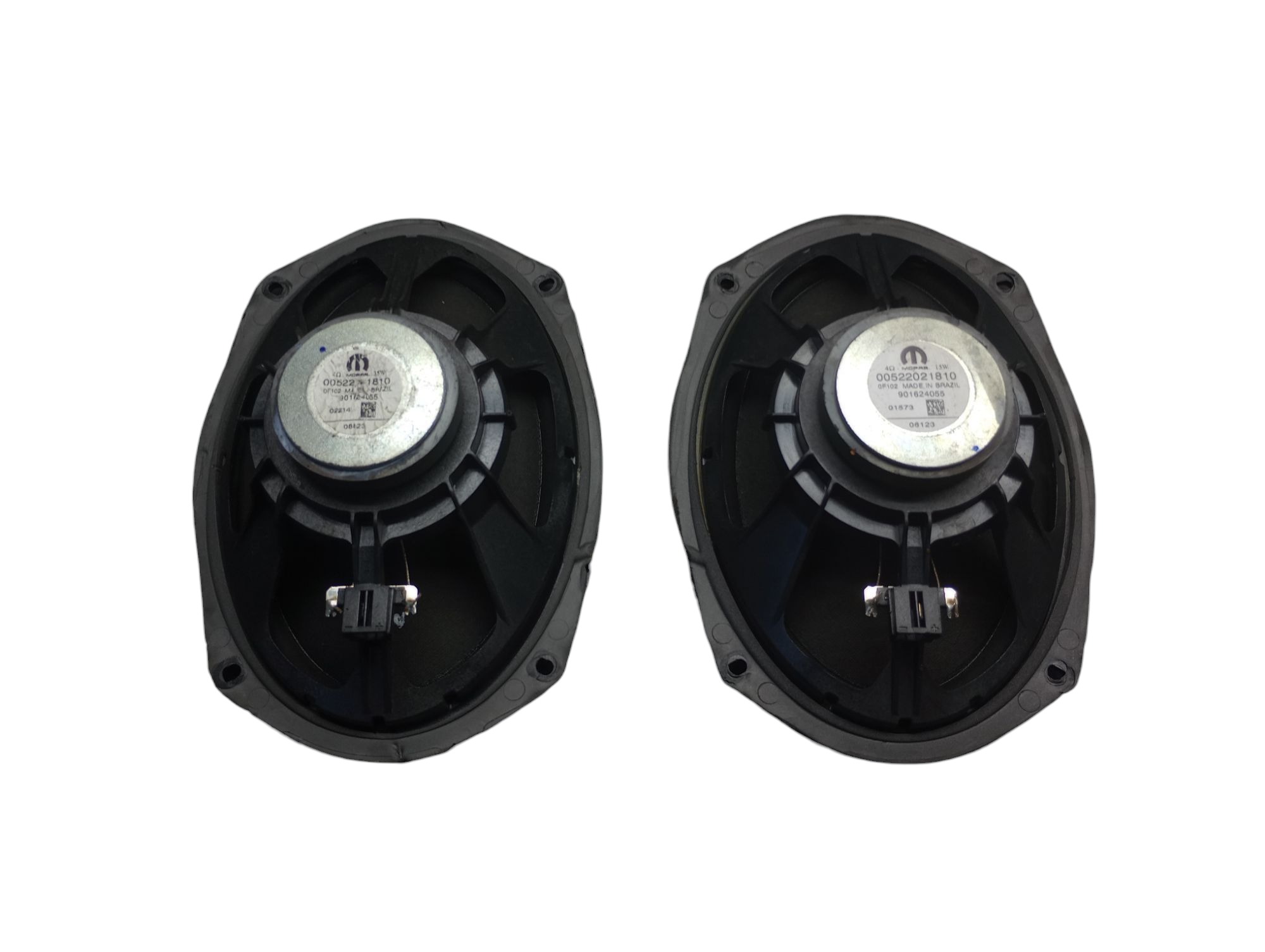 Par Alto Falante Porta Traseira Fiat Toro 2023 Preto 6