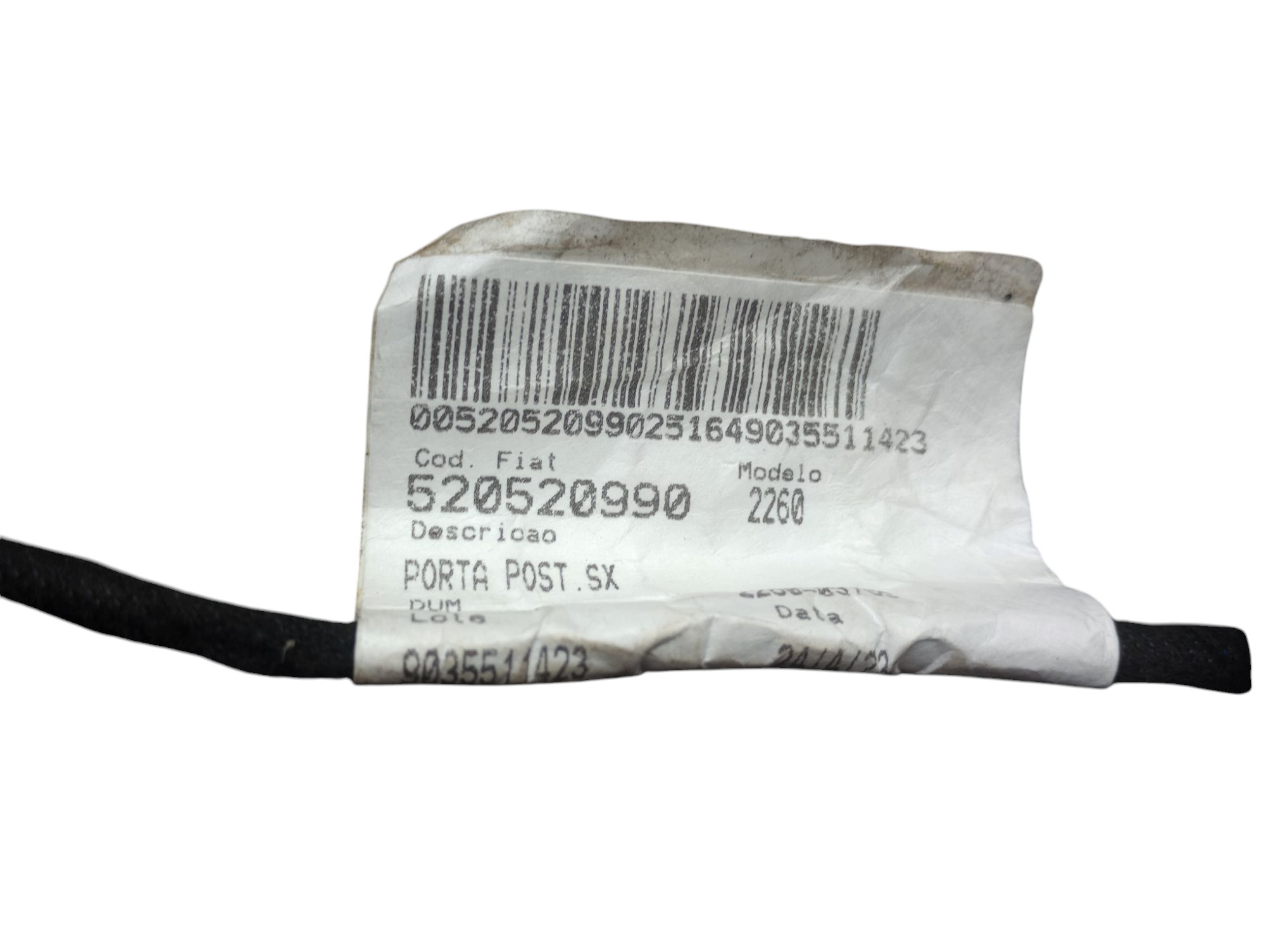 Chicote Porta T.e Fiat Toro 2023 520520990 5