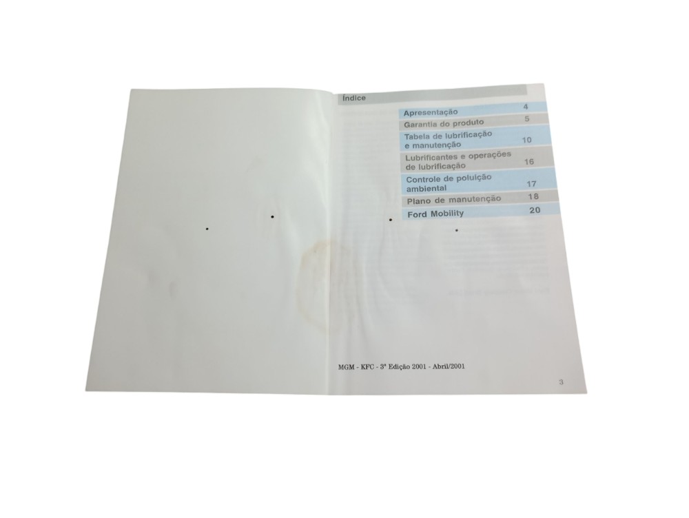 Kit Manual Proprietário Ford Fiesta 2001 7