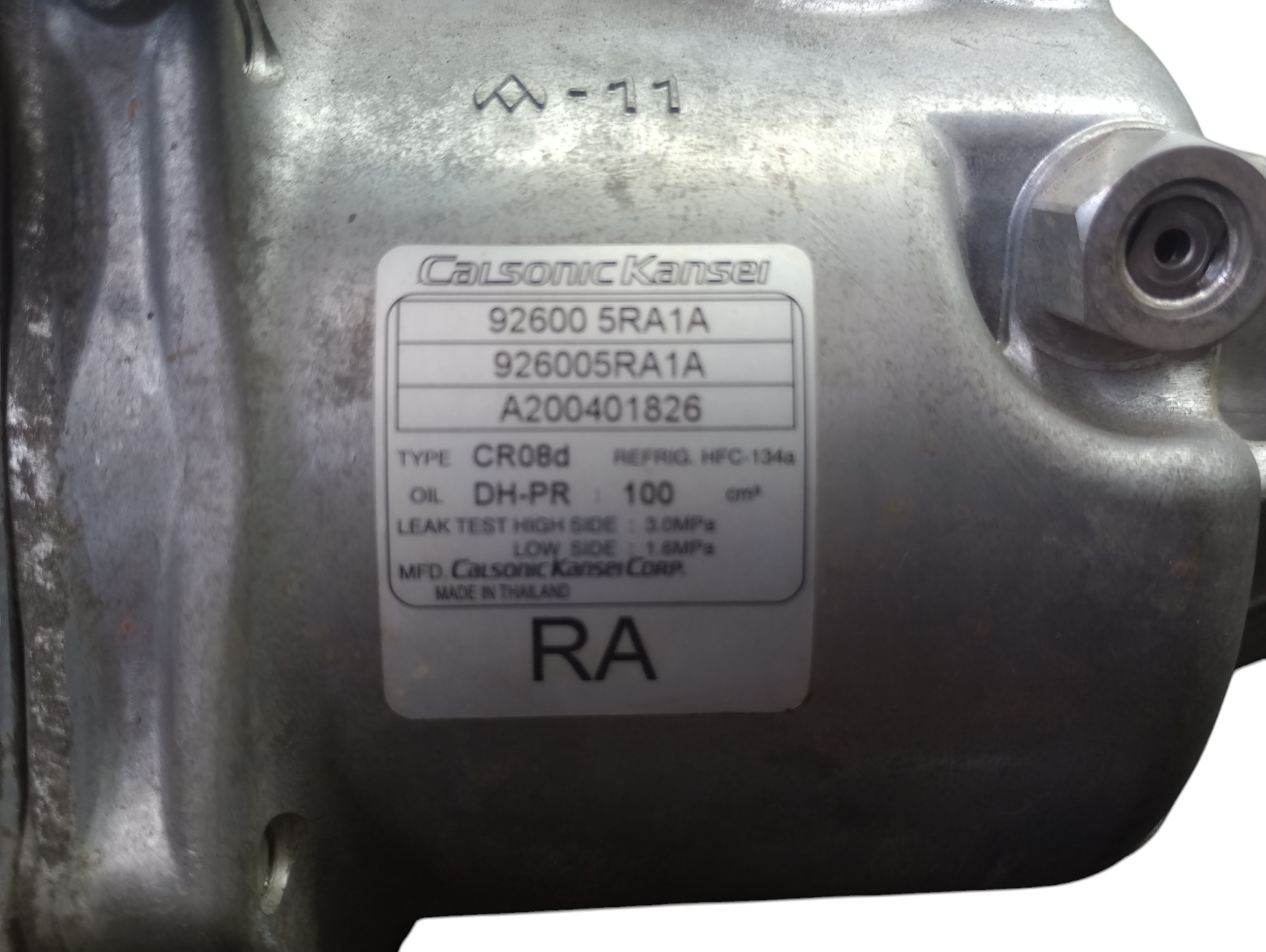 Compressor Ar Condicionado Nissan Kicks 2020 926005ra1a 2