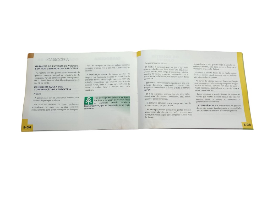 Manual Do Proprietário Fiat Palio 1996 3