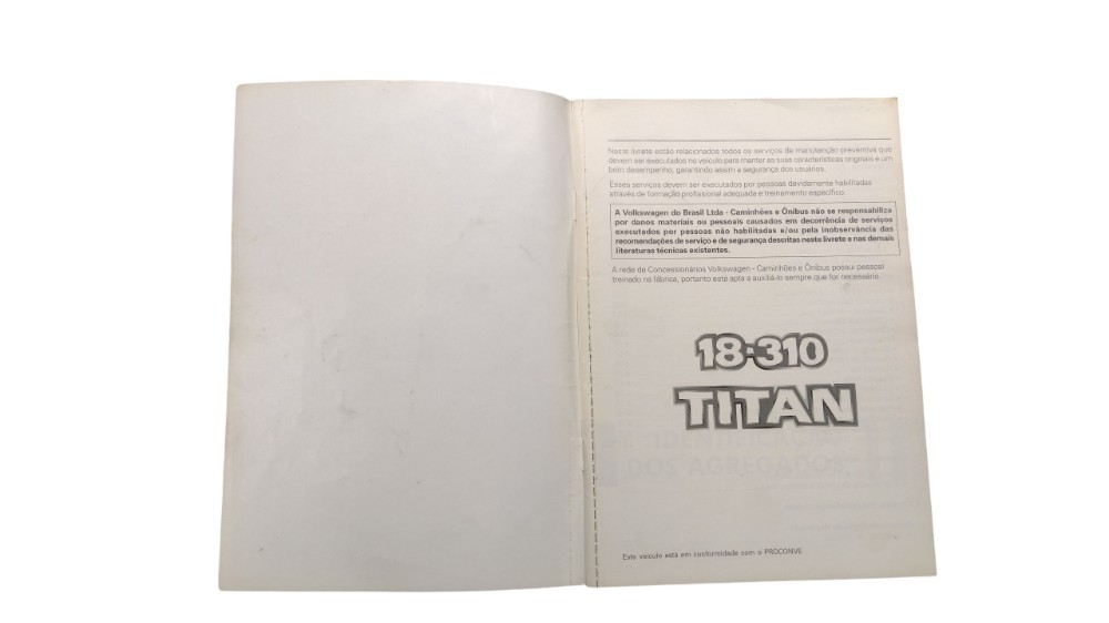 Manual Do Proprietário Vw Titan 18.310 2003 2