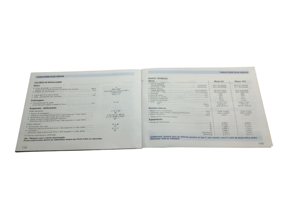 Kit Manual Do Proprietário Vw Gol Mi 1998 2
