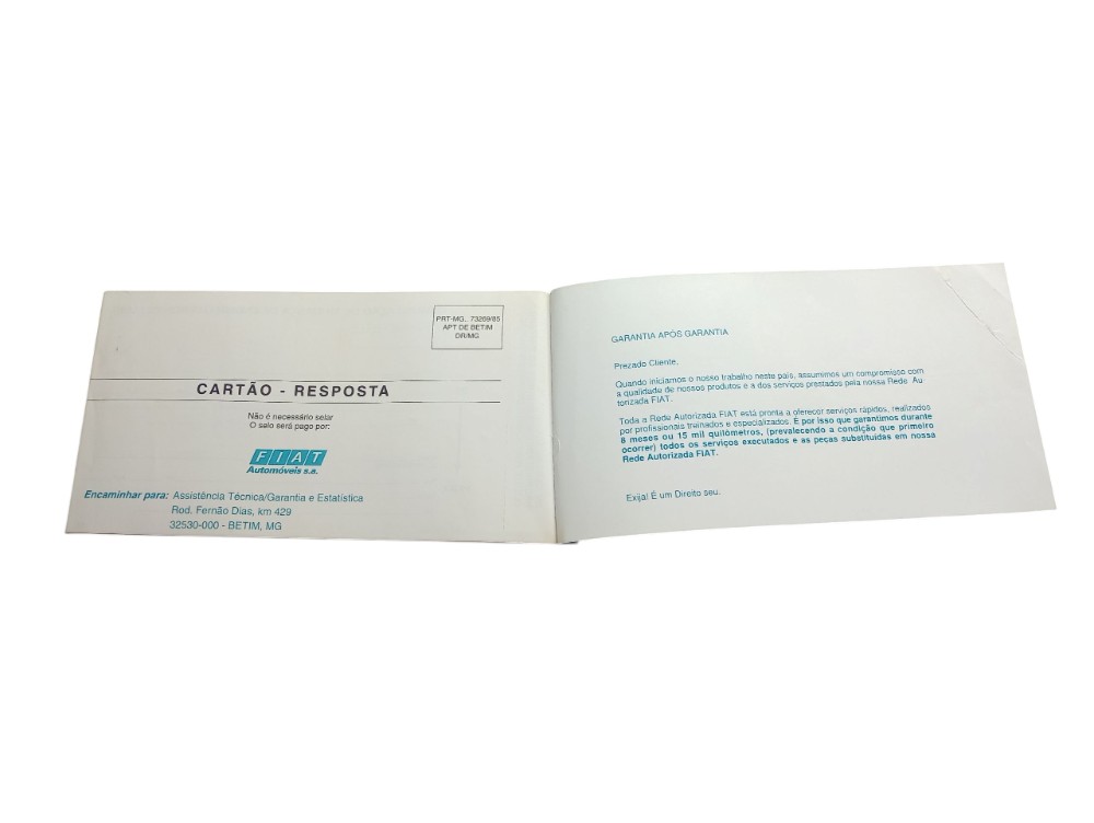 Manual Proprietário Fiat Palio 1997 2