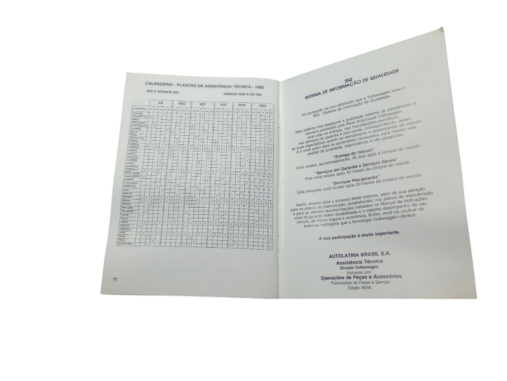 Manual Do Proprietário Vw Kombi 1993 5