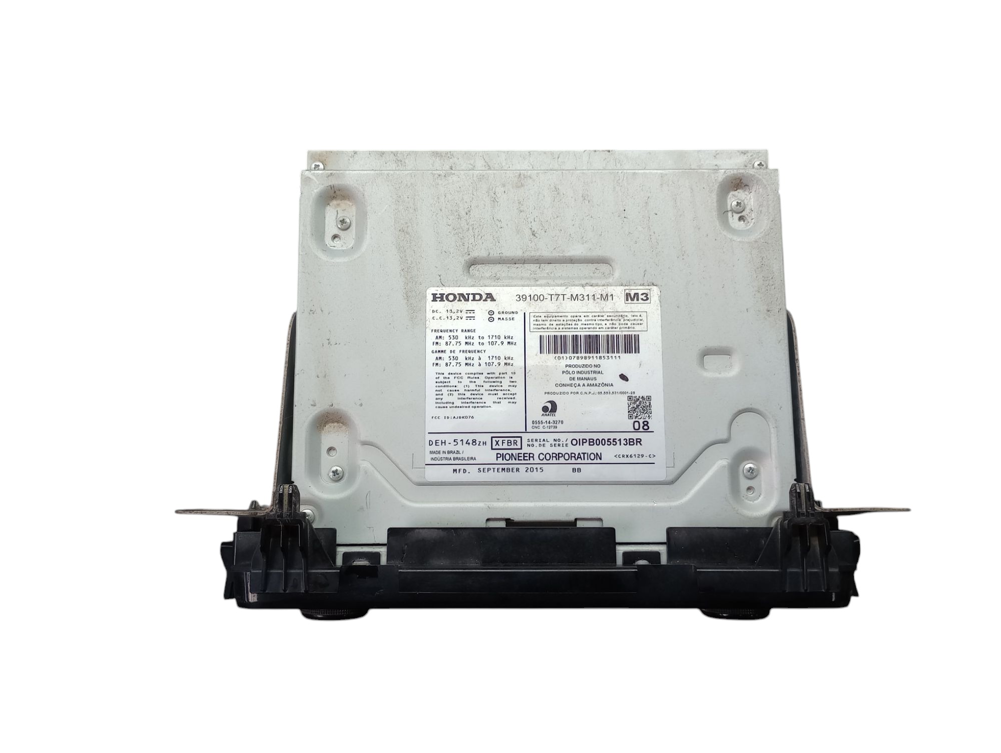 Rádio Original Honda Hrv 1.8 2016 39100t7t 4