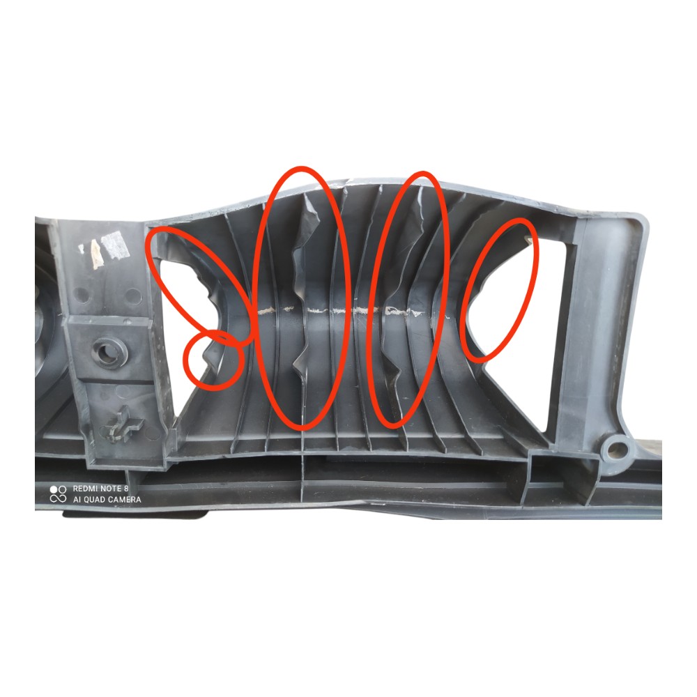 Suporte Parachoque Traseiro Citroen C3 1.4 2010 V127 6