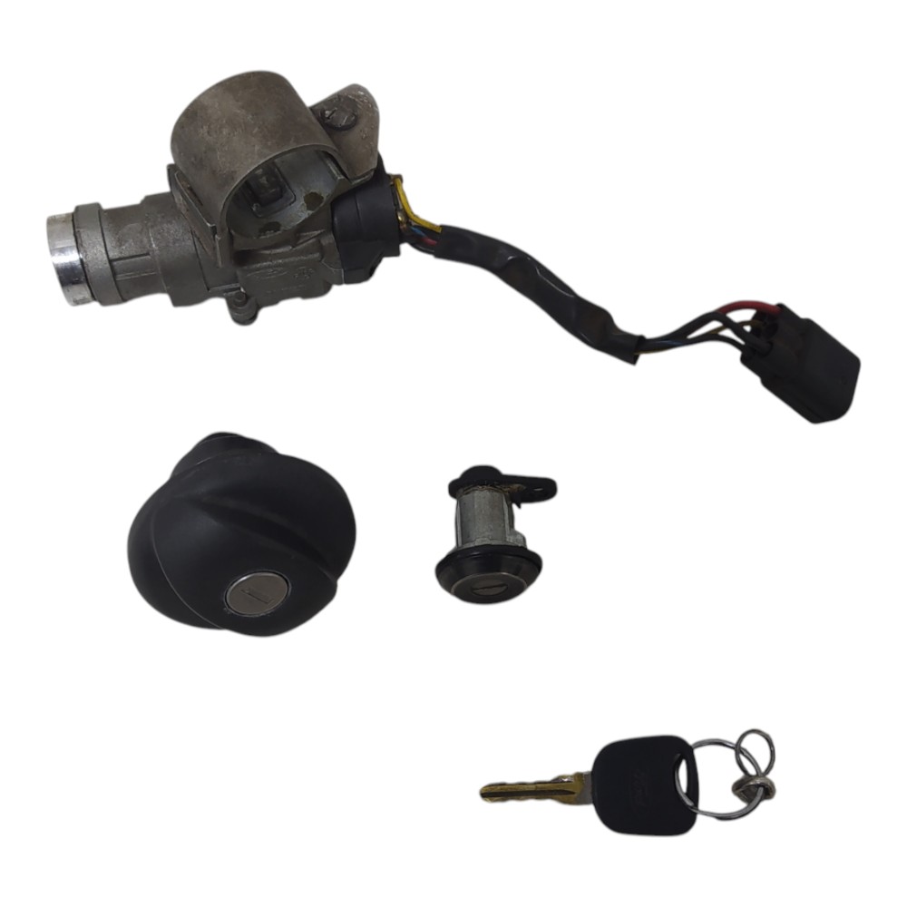 Conjunto Miolo Ignicao Tampa Combustivel E Chave Fiesta V176 10