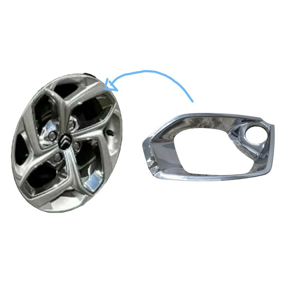Aplique Cromado Roda 16 Citroen C3 2012 A 2020 N7 2