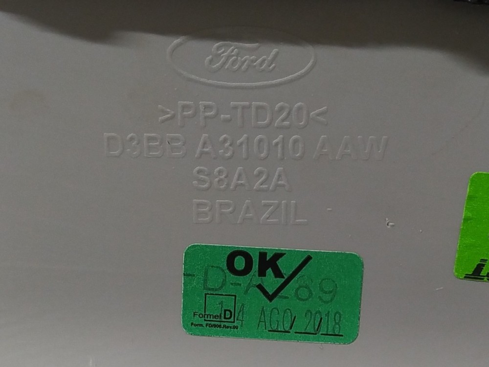 Acabamento Coluna Traseira Ford Fiesta 1.6 2019 V134 7