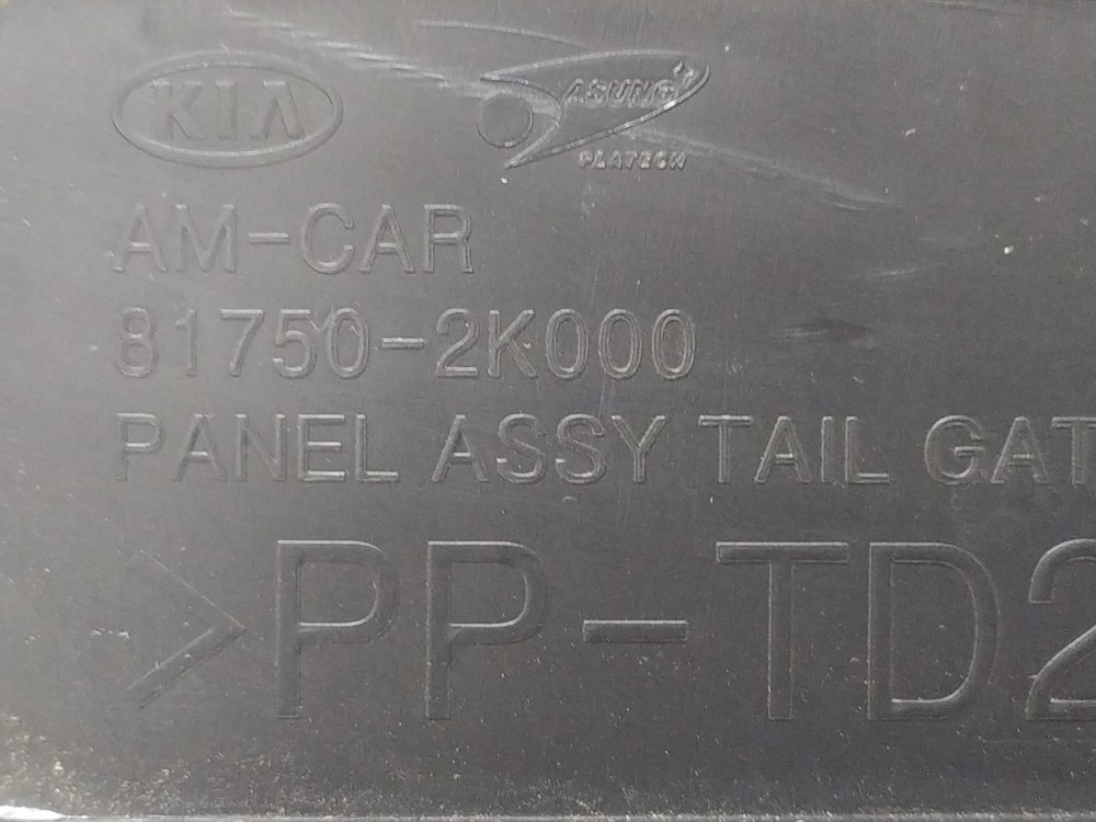 Forro Da Tampa Traseira Kia Soul 2008 A 2011 Original 6