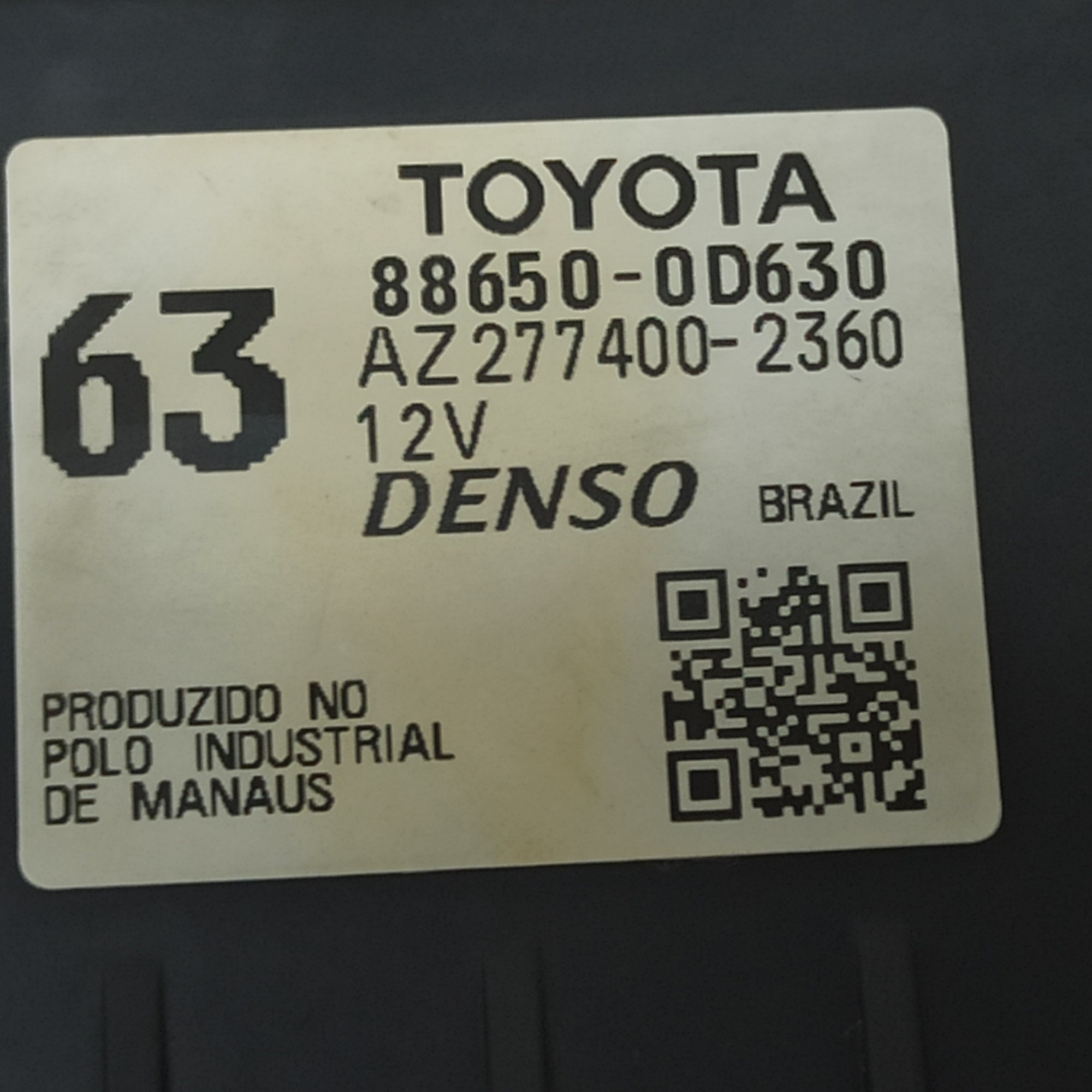 Modulo Ar Condicionado Toyota Etios 2016 886500d630 5