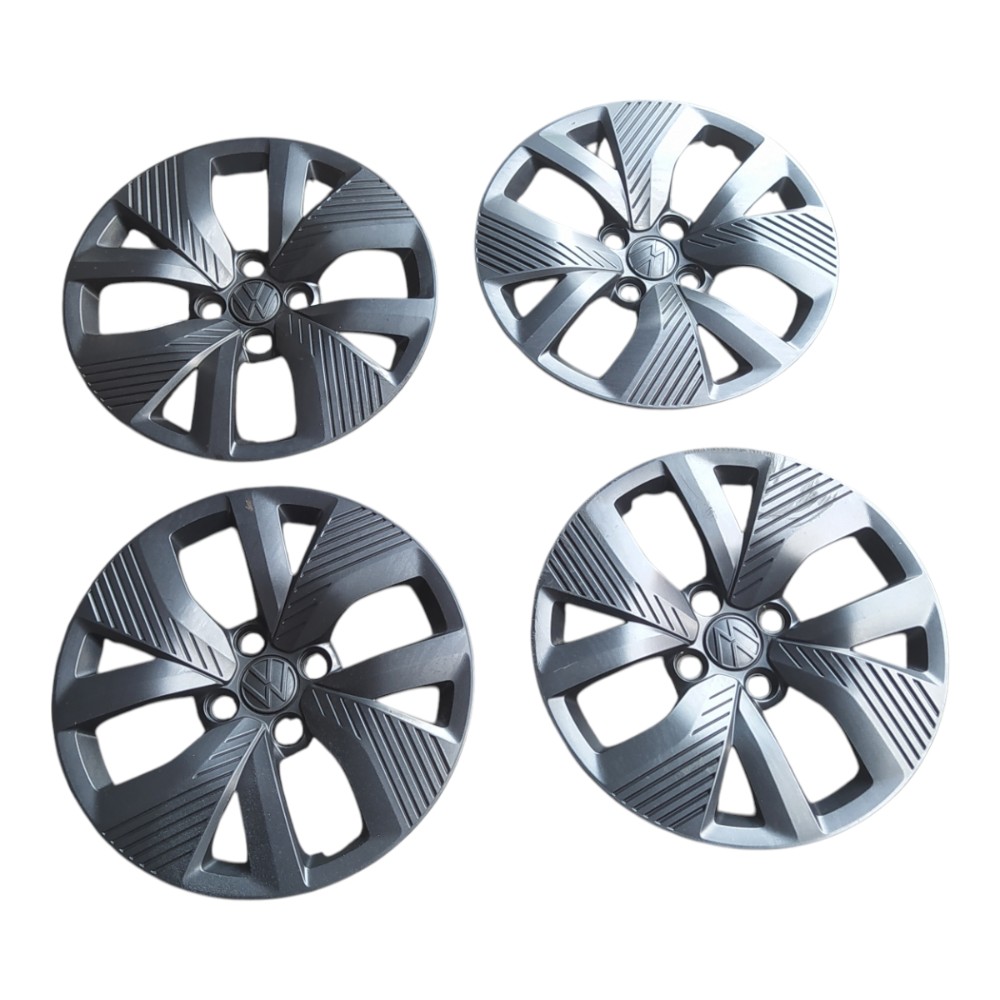 Jogo Calotas Aro 15 4×100 Vw Gol G5 G6 G7 Polo