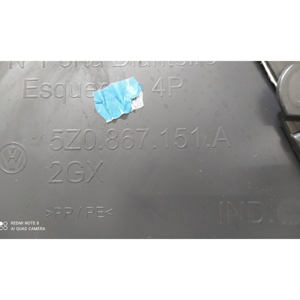 Forro Porta Dianteiro Esquerdo Vw Fox 2013 V157 7
