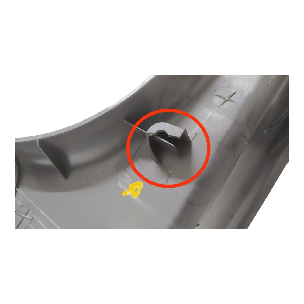 Moldura Coluna Traseira Esquerda Vw Saveiro G5 1.6 2012 V156 7
