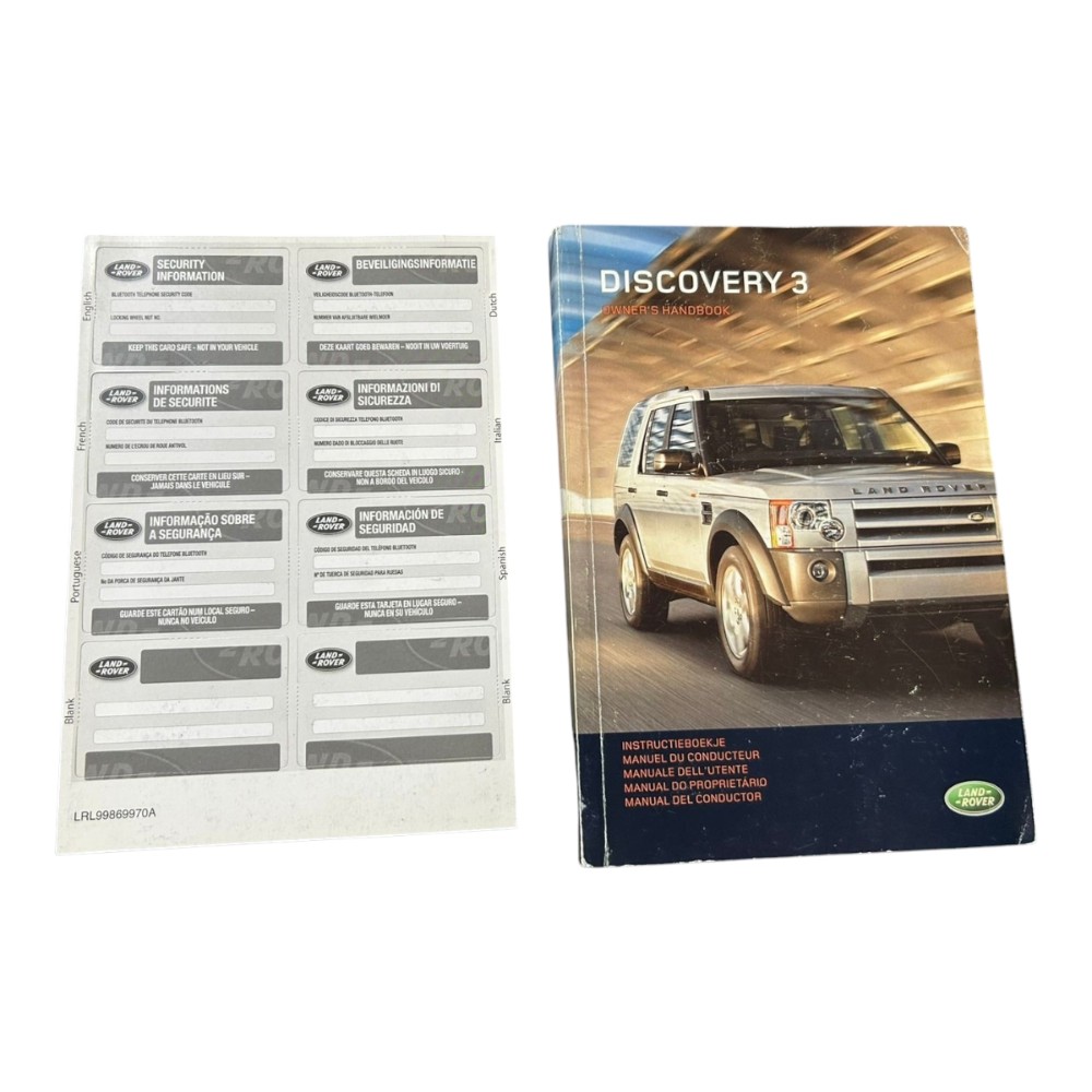 Manual Do Proprietário Land Rover Discovery 3 2008 V92