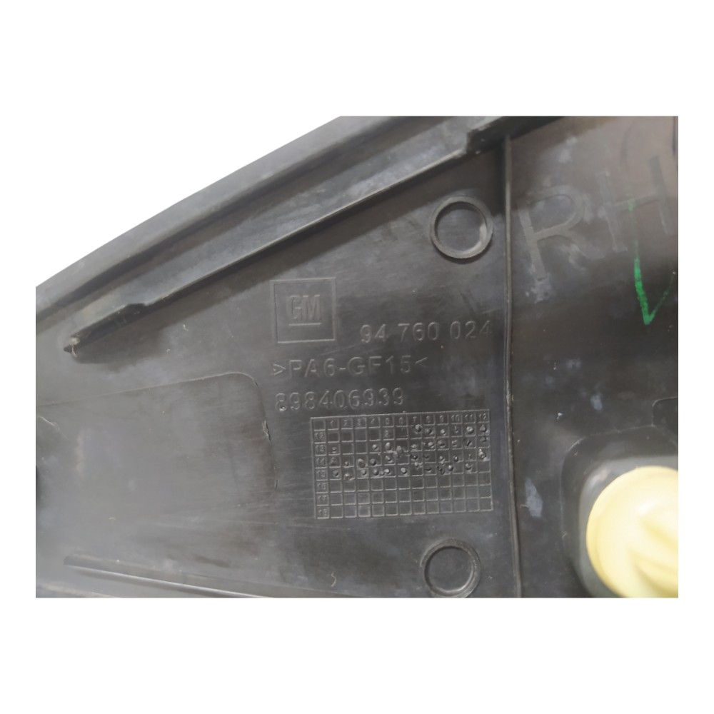 Moldura Acabamento Retrovisor Direito Gm Prisma V137 Preto 6