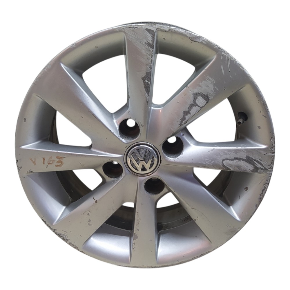 Roda De Liga Vw Aro 14 4×100 Gol G5 2010 2011 V163 Prata Prata