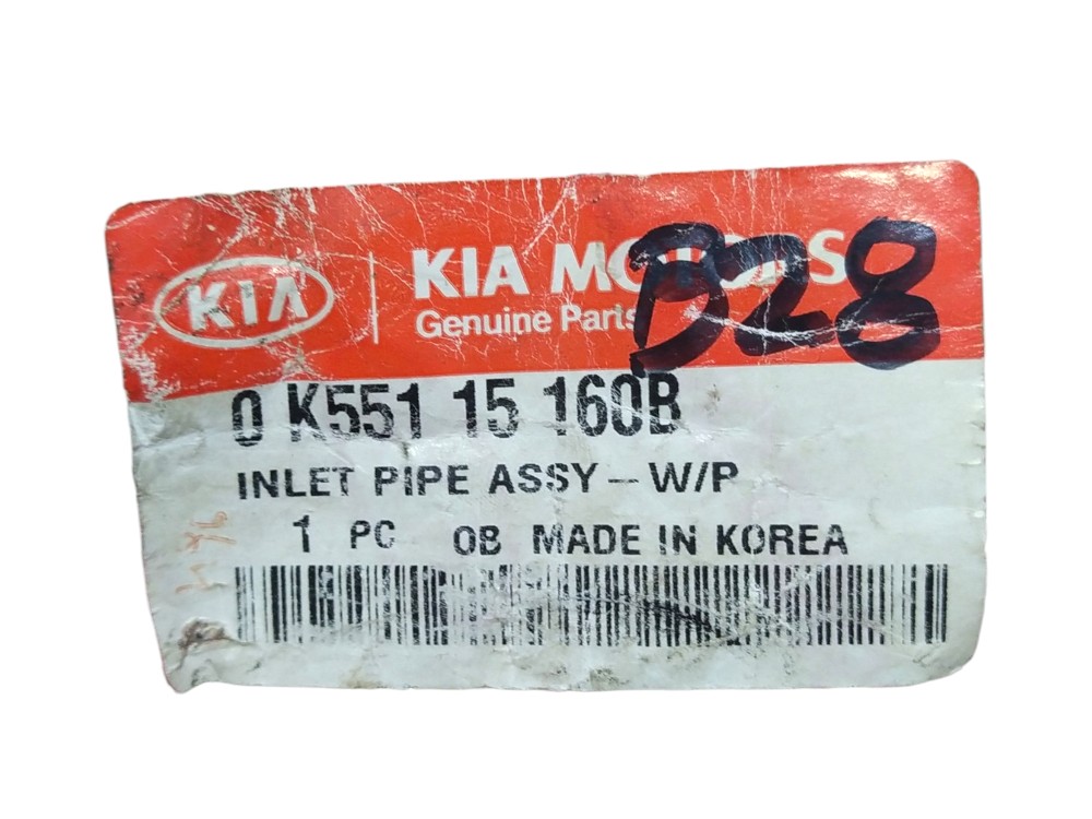 Tubo De Água Hyundai Terracan E Kia Carnival 5