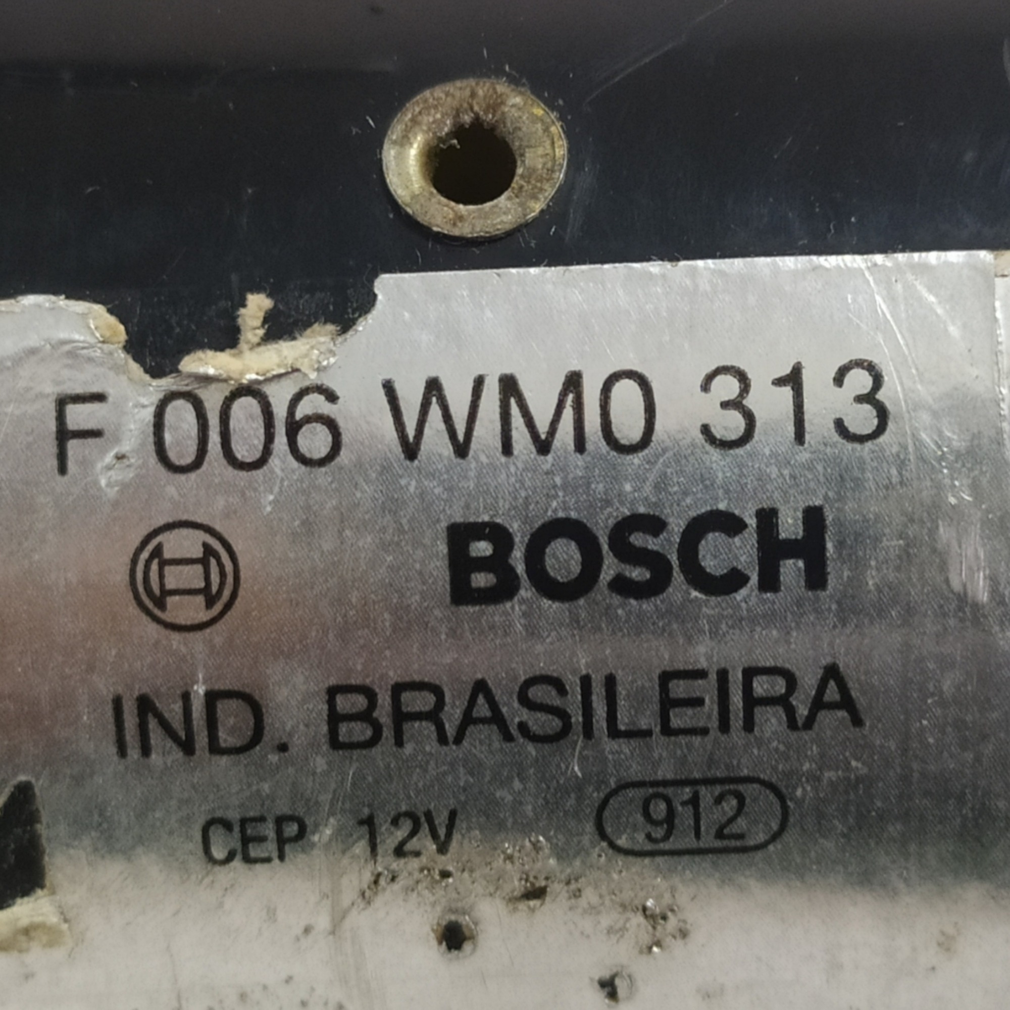 Motor Limpador Parabrisa Peugeot 206 2002 A 2005 F006wm0313 7