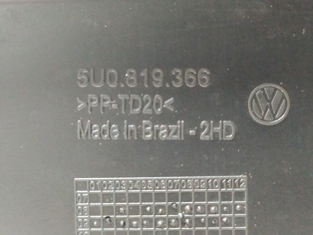 Moldura Duto Ar Vw Gol G5 2010 1.6 V145 7