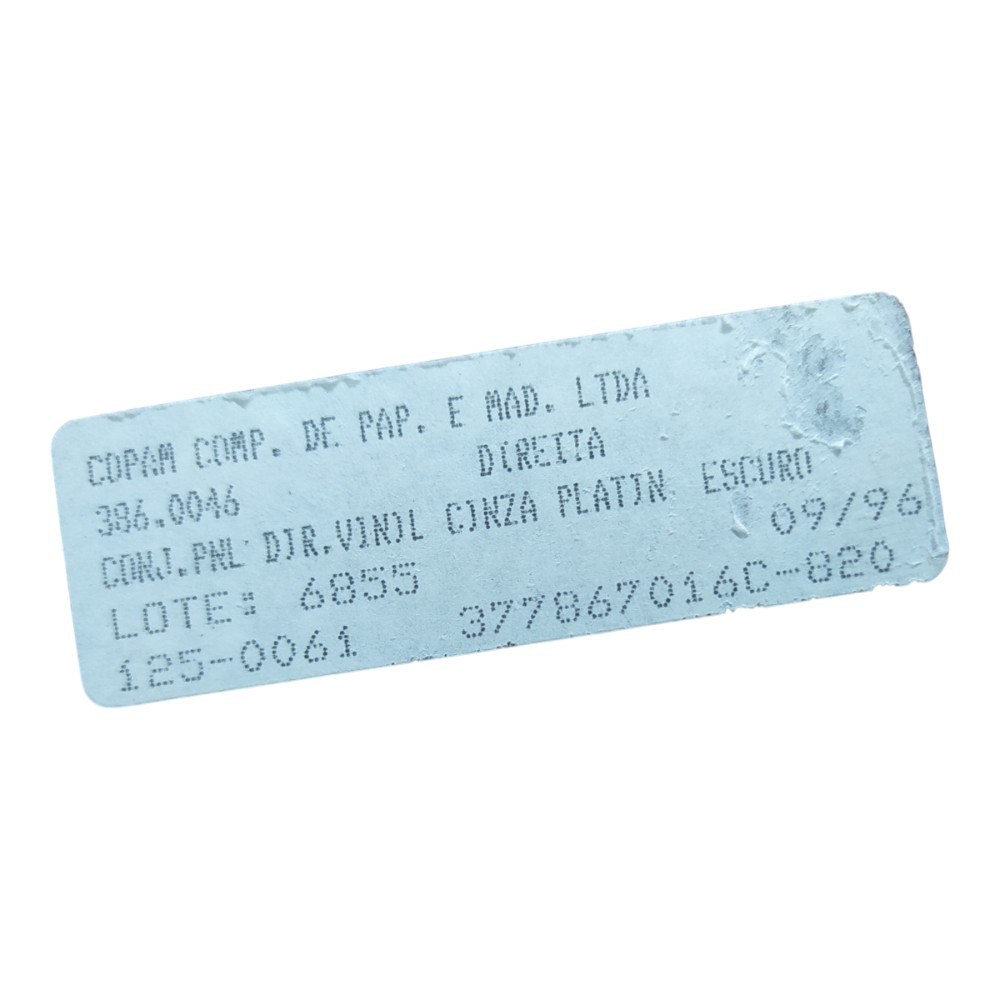 Forro Porta Dianteira Direita Vw Gol Bola 2p 1996 V152 10