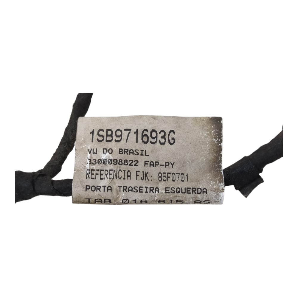 Chicote Porta Traseira Esquerda Vw Up Tsi 1.0 2019 V144 7