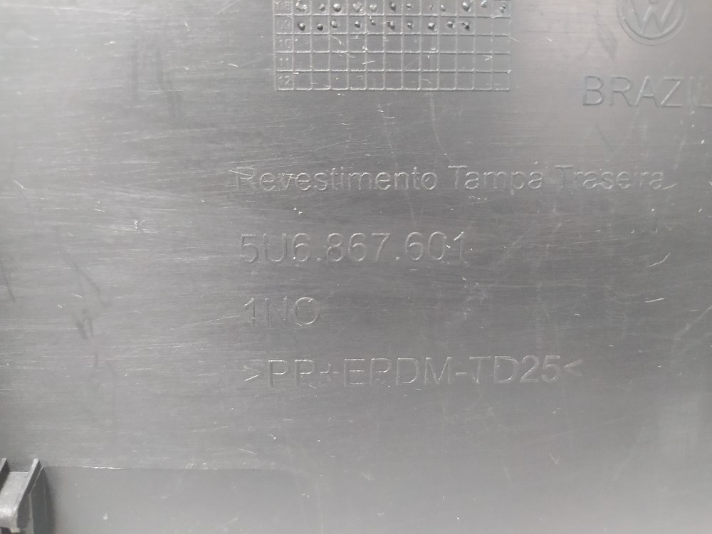 Moldura Tampa Traseira Vw Gol G5 1.6 2010 V145 9