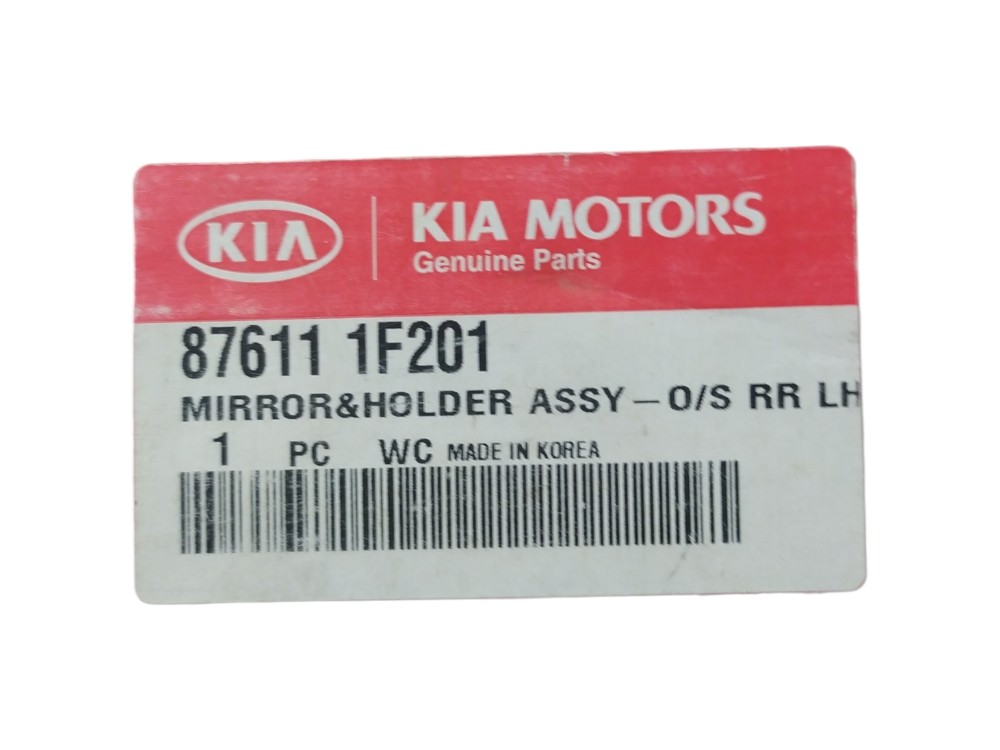 Refil Espelho Retrovisor Esquerdo Kia Sportage 2006 A 2011 5
