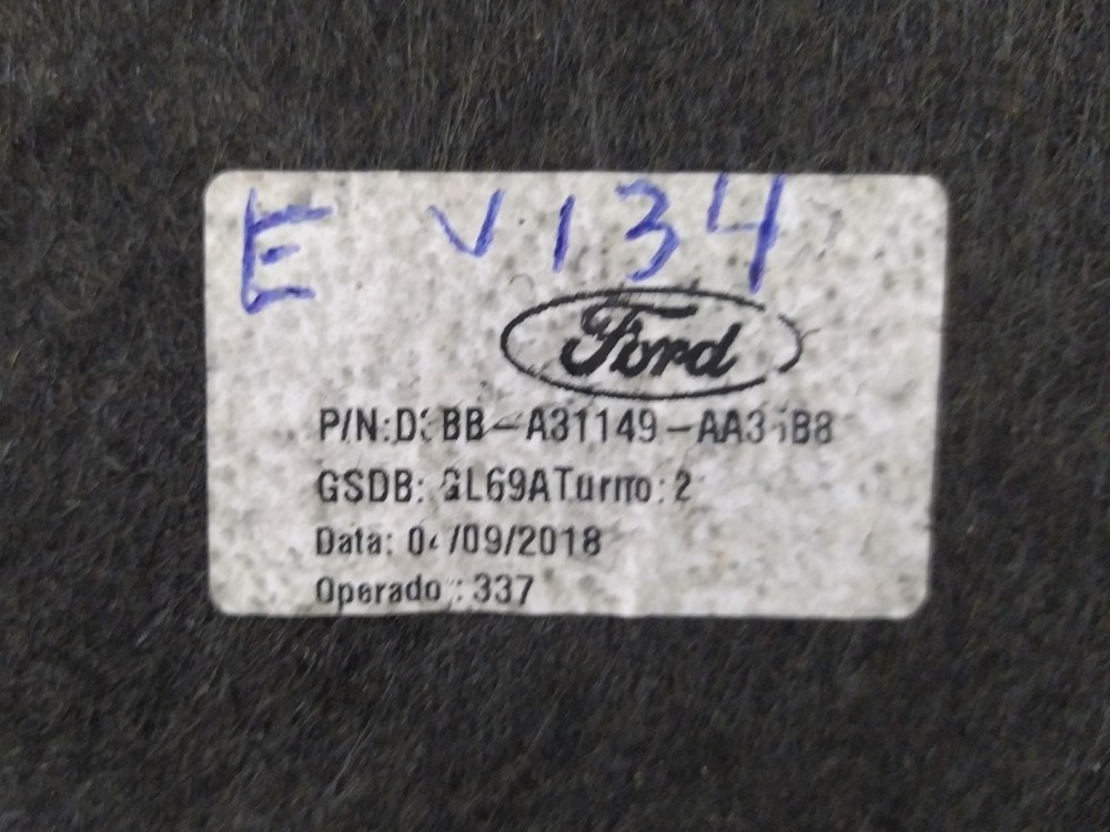 Forro Porta Malas Esquerdo Ford Fiesta Hatch 2019 V134 6