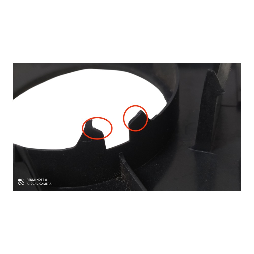Comando Botoes Ar Forçado Vw Fox 1.0 2013 V157 Preto 9