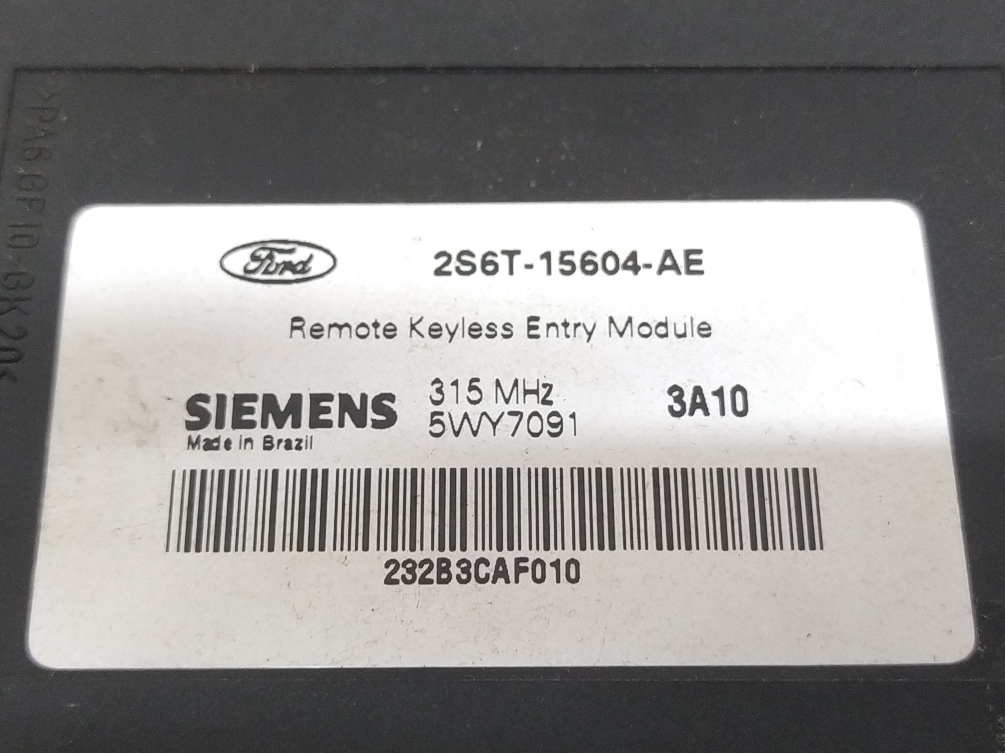 Módulo Conforto Ford Fiesta 1.0 2003 2s6t15604ae V100 7