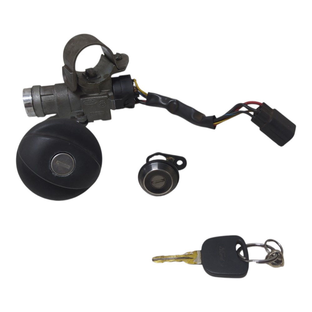 Conjunto Miolo Ignicao Tampa Combustivel E Chave Fiesta V176
